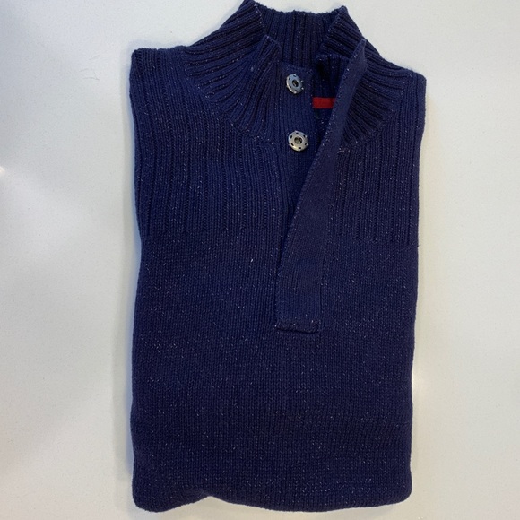 Banana Republic Navy Three Button Sweater XL - Picture 2 of 8